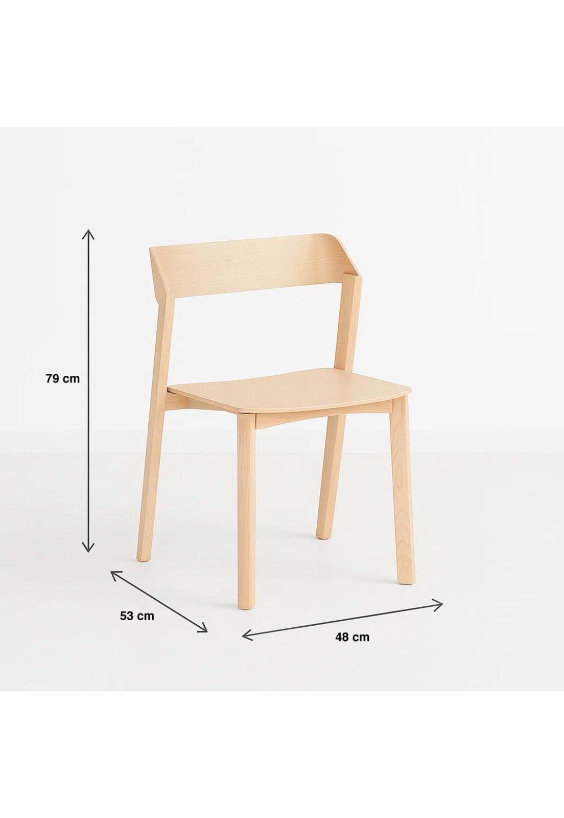 Pack de 2 Sillas de Comedor Madera Rover Viena Natural-3