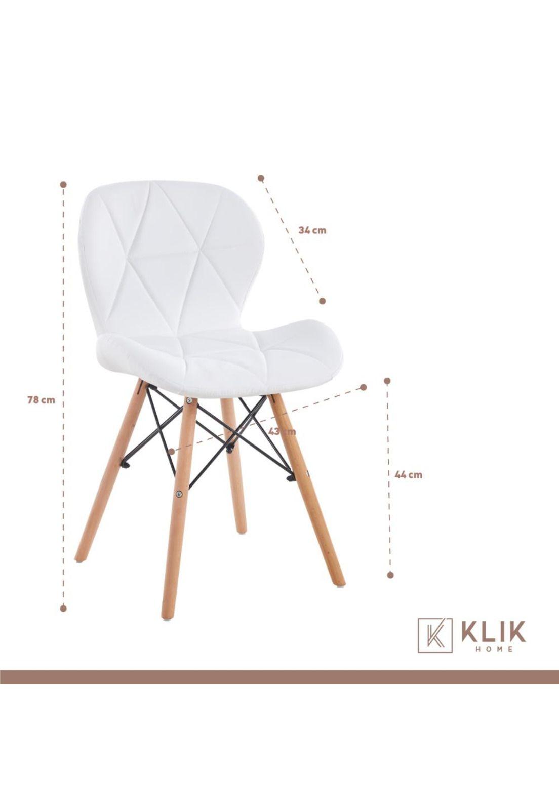 Silla Radar Acolchada Ecocuero - Blanca-3