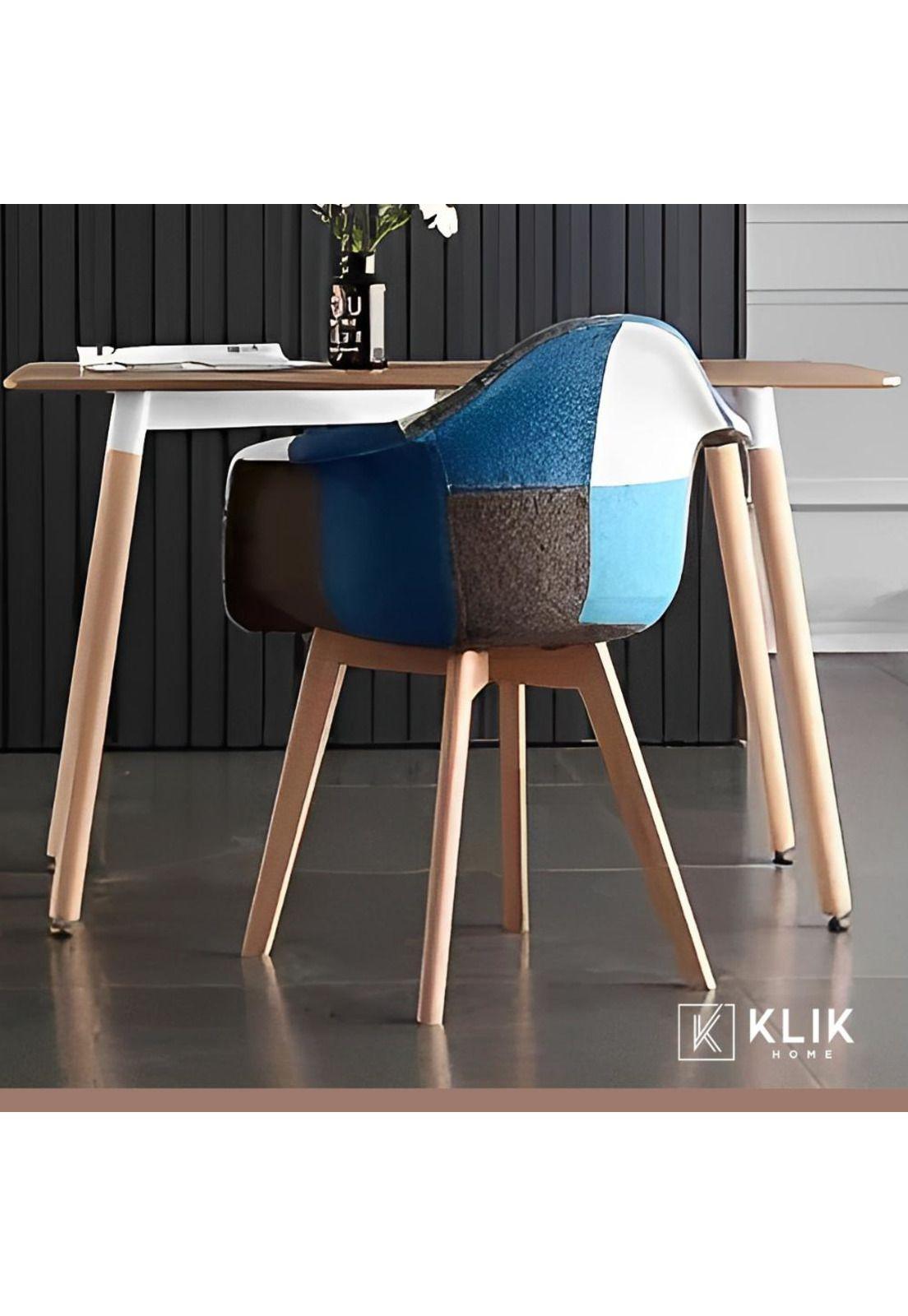 Butaca Sitial Patchwork Acolchado Wood - Celeste-7