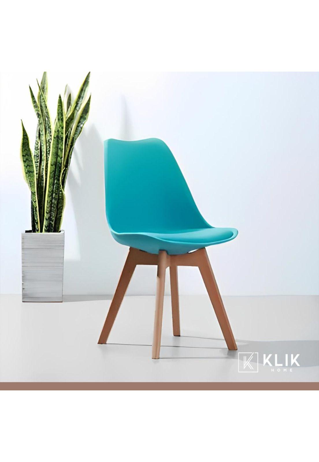 Pack de 4 Sillas Tulip Turquesa-1