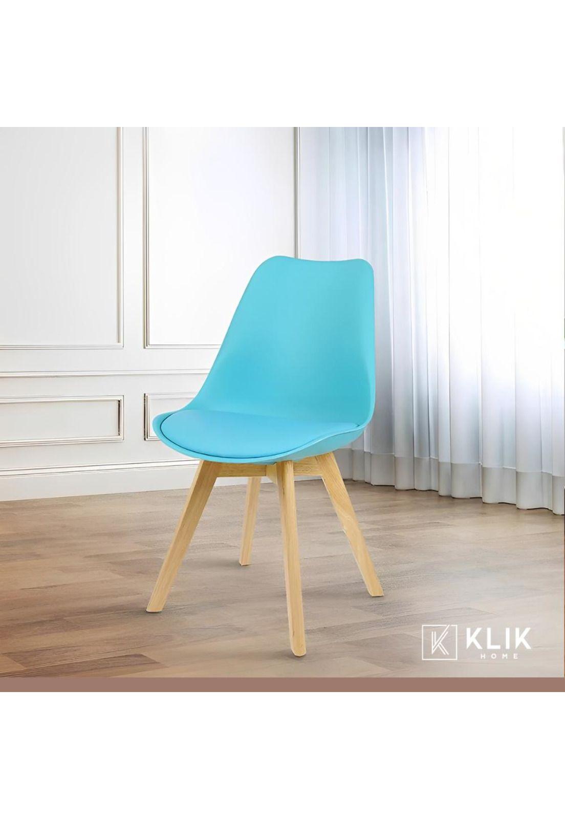 Pack de 4 Sillas Tulip Turquesa-2