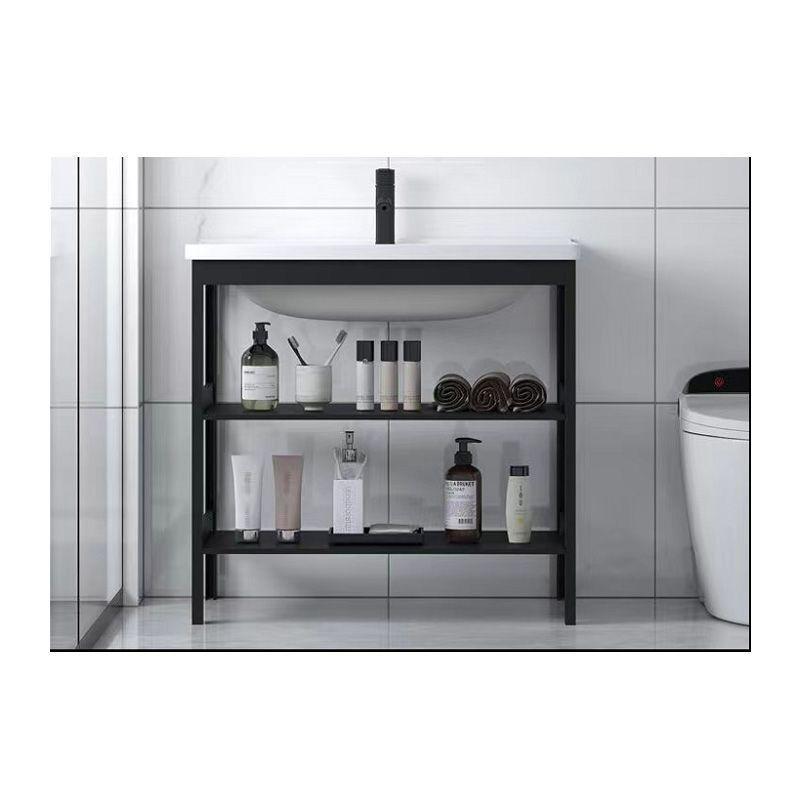 Kit mueble vanitorio mas espejo de baño-0
