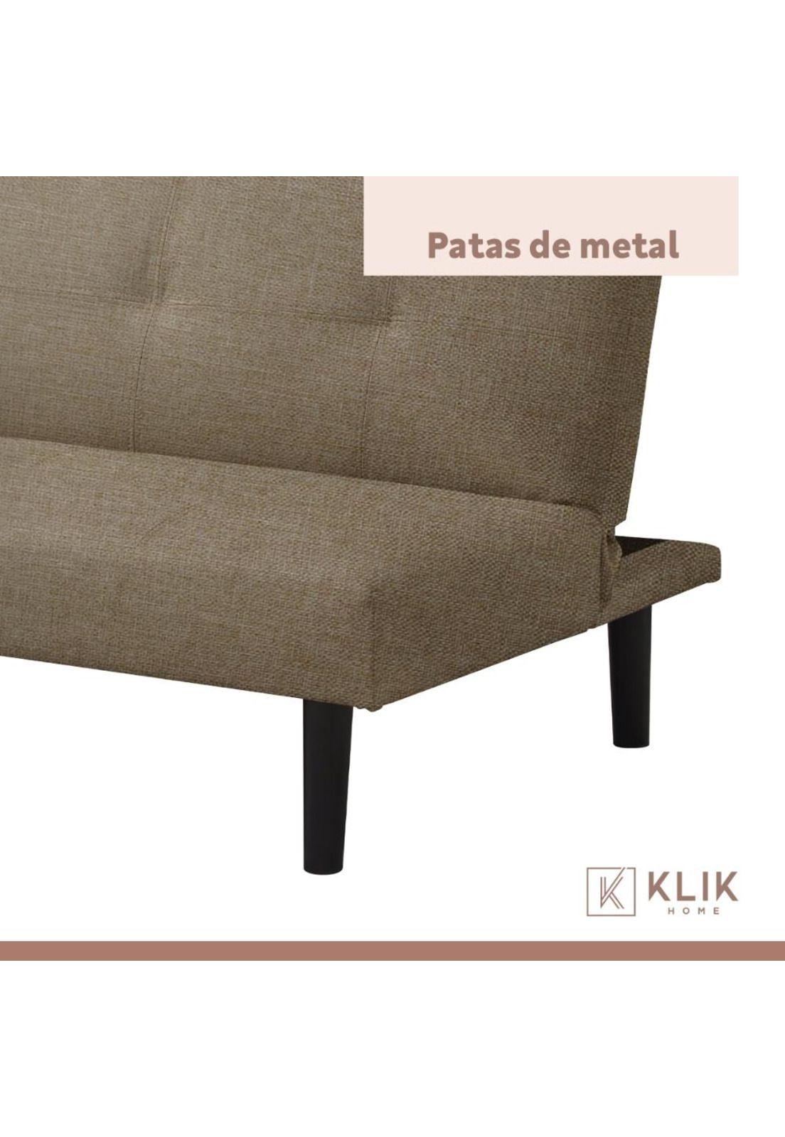 Futón Sofá Cama 2 cuerpos Sofía - Lino Beige-3