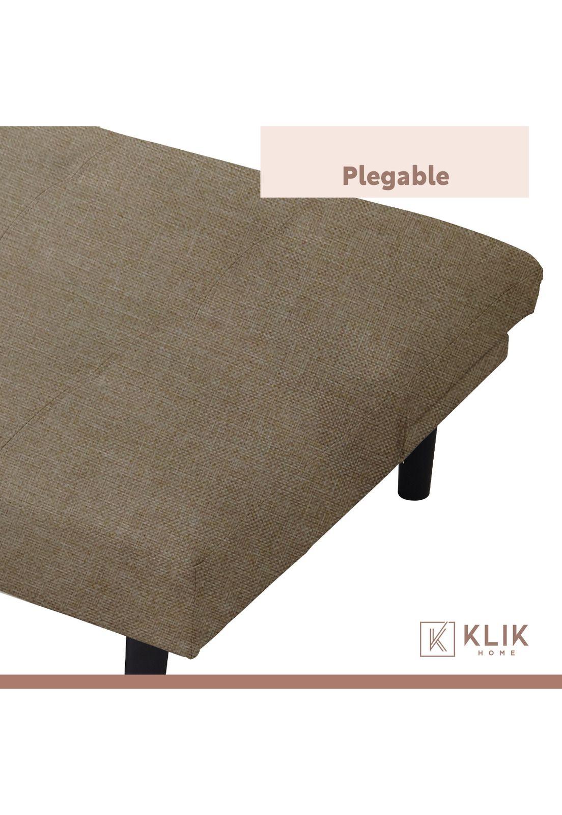 Futón Sofá Cama 2 cuerpos Sofía - Lino Beige-4