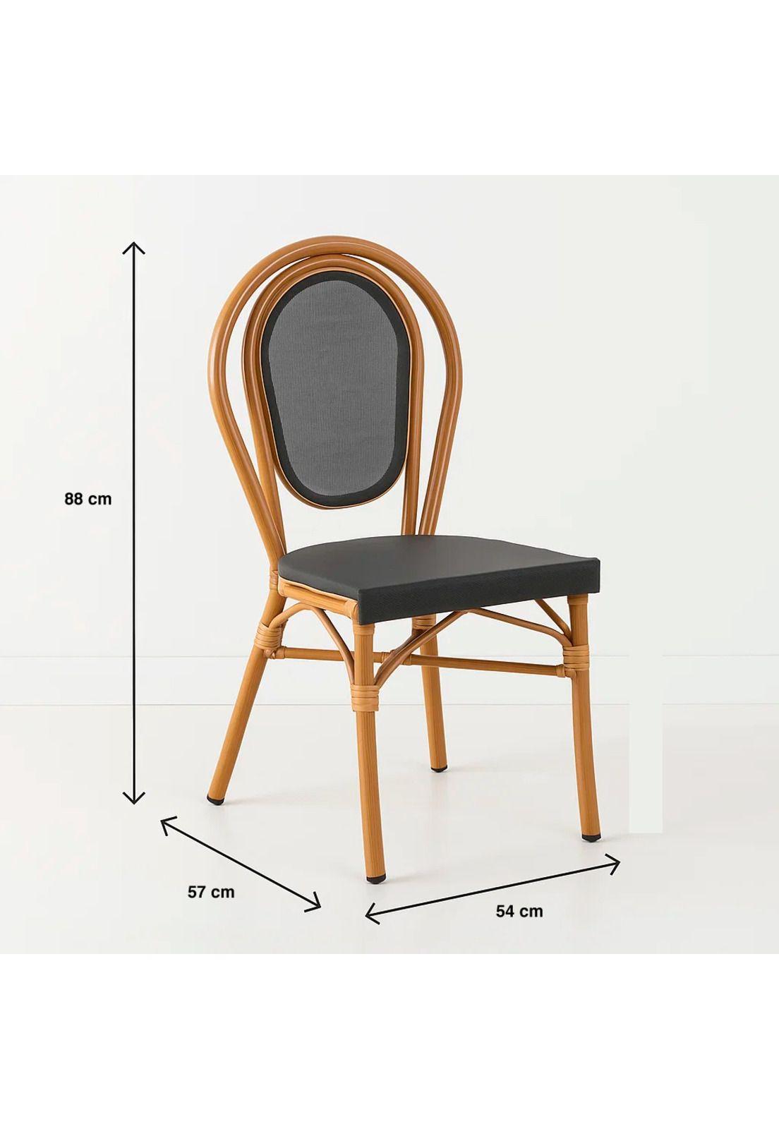 Silla Provence Parisina Rattan - Gris Oscuro-4