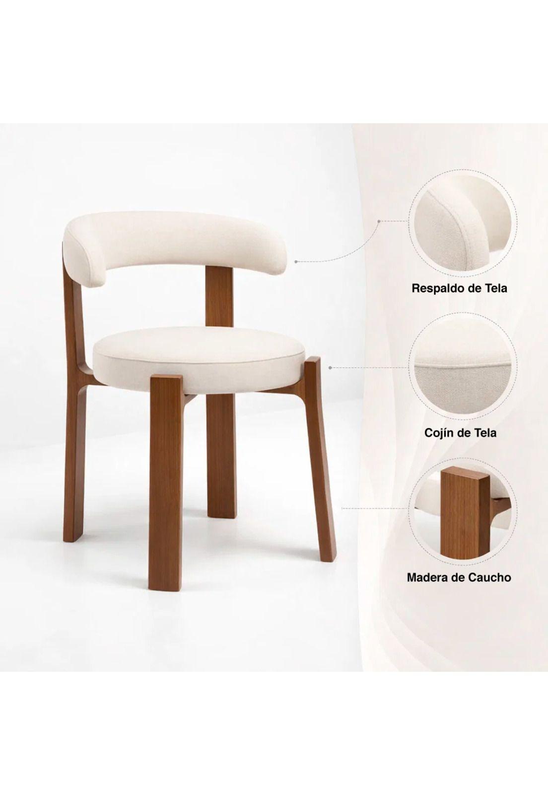 Silla Sitial Hima Respaldo Curvo -  Blanca-4