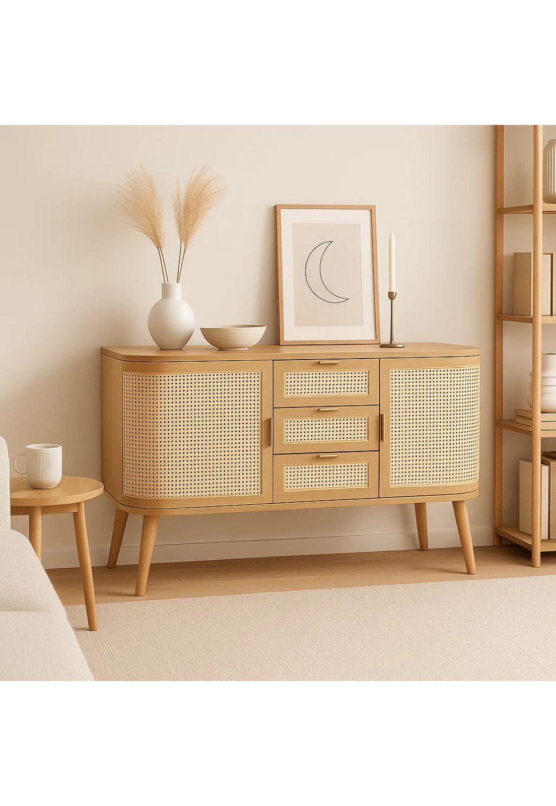 Rack de TV Siena Rattan - Natural-2