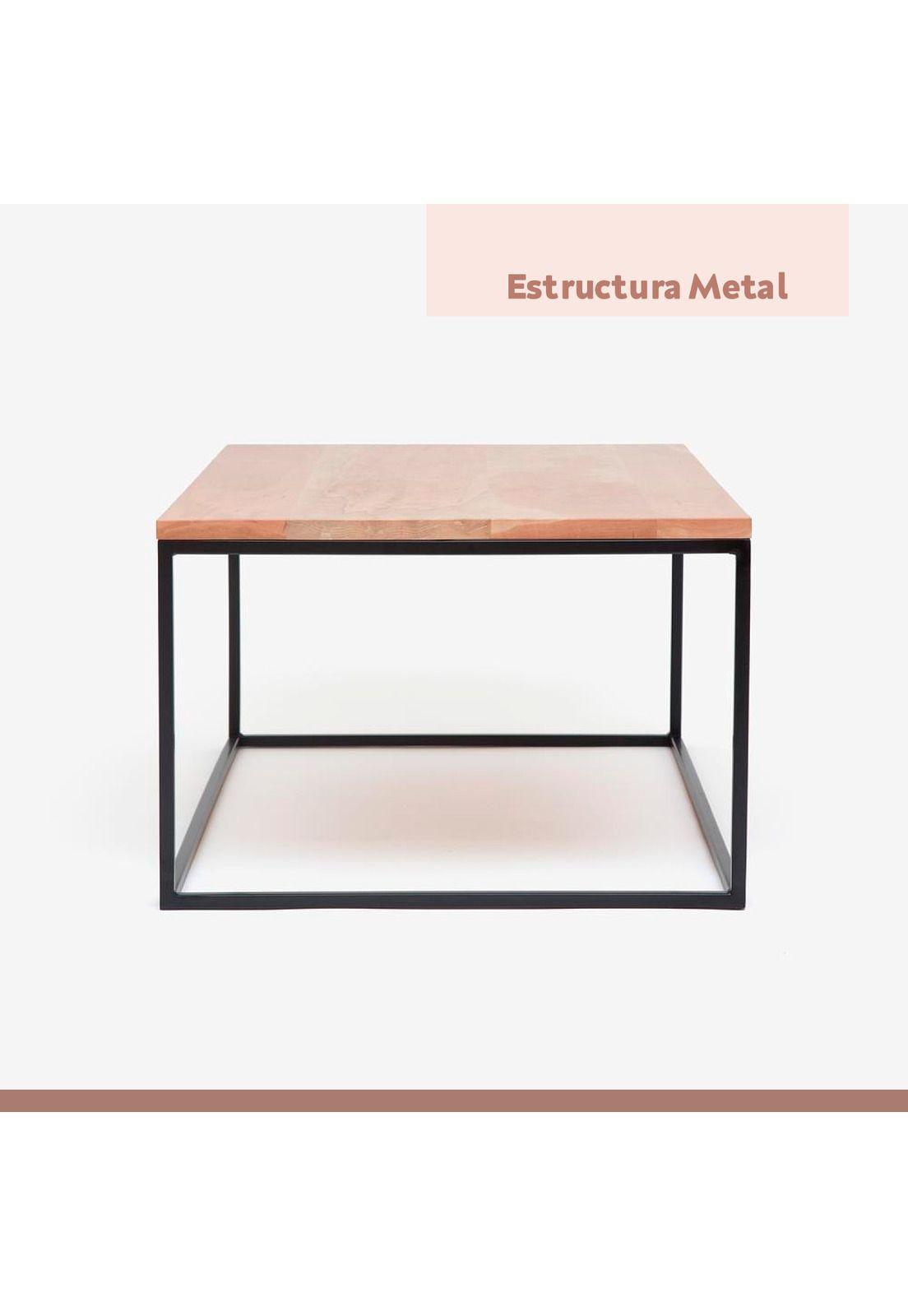 Mesa de centro rectangular 110x60 - Madera Clara-6