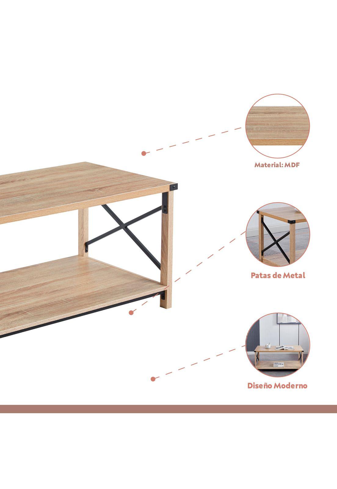 Mesa de Centro Cross - Madera-2