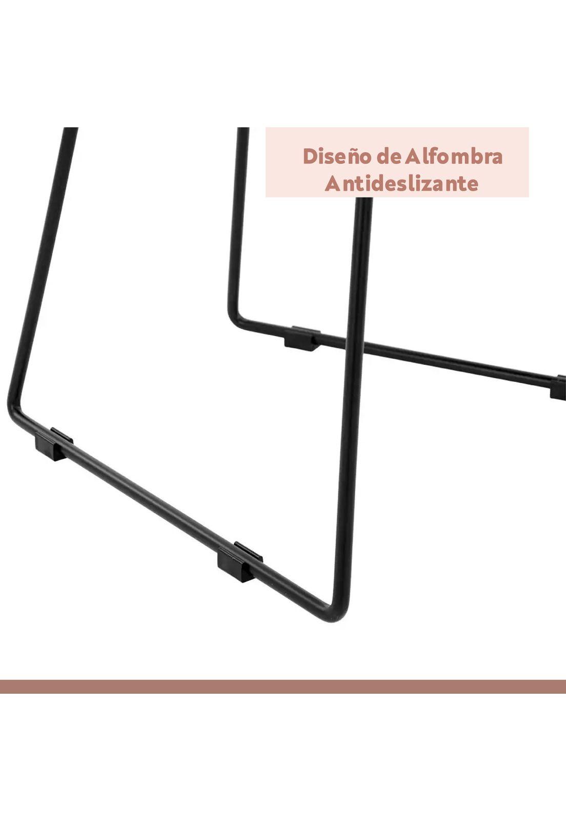 Pack de 4 Sillas Bertoia metal de terraza living comedor acolchada - Negra-6