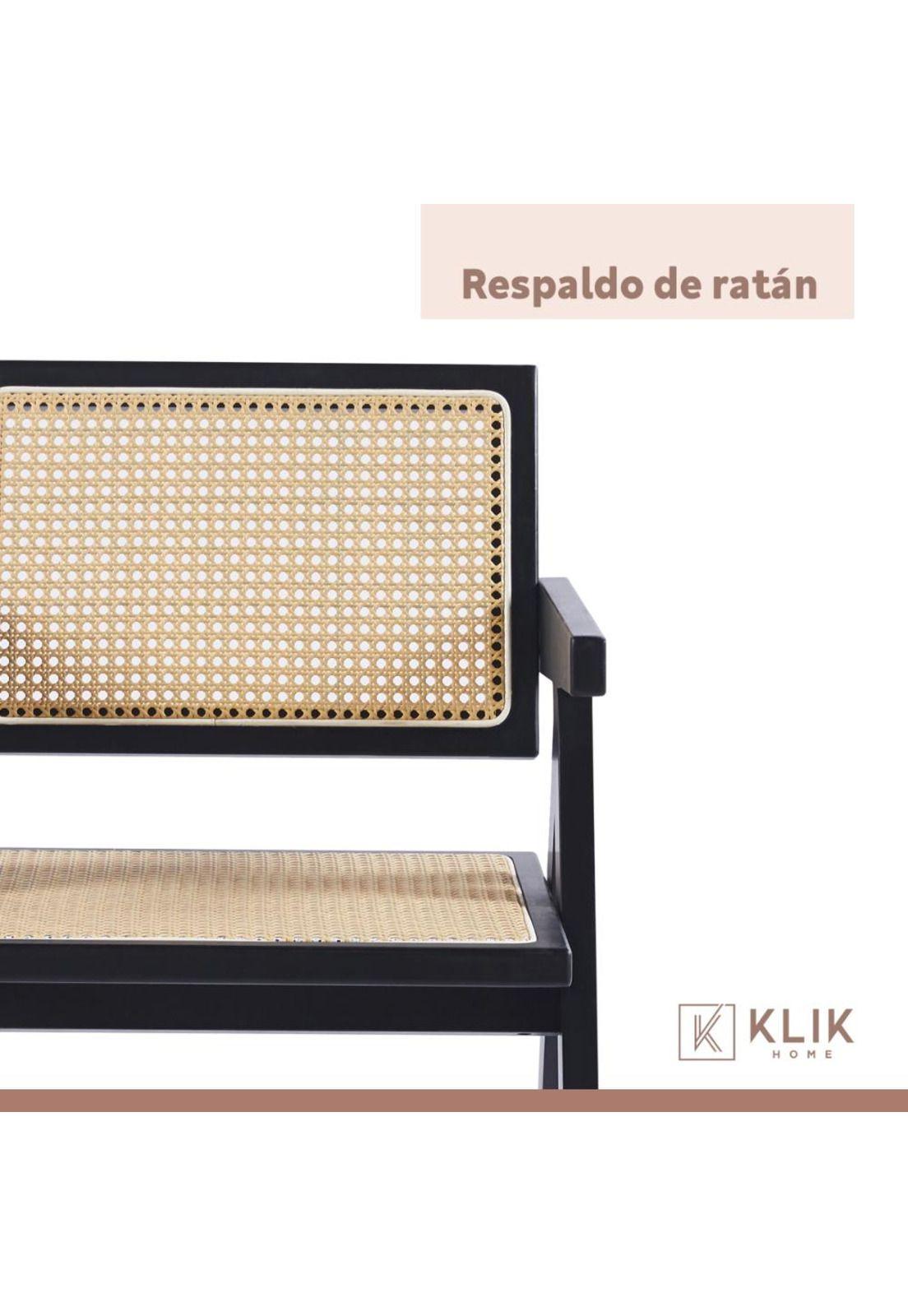 Pack de 4 sillas Chandigarh de madera - Negras-5