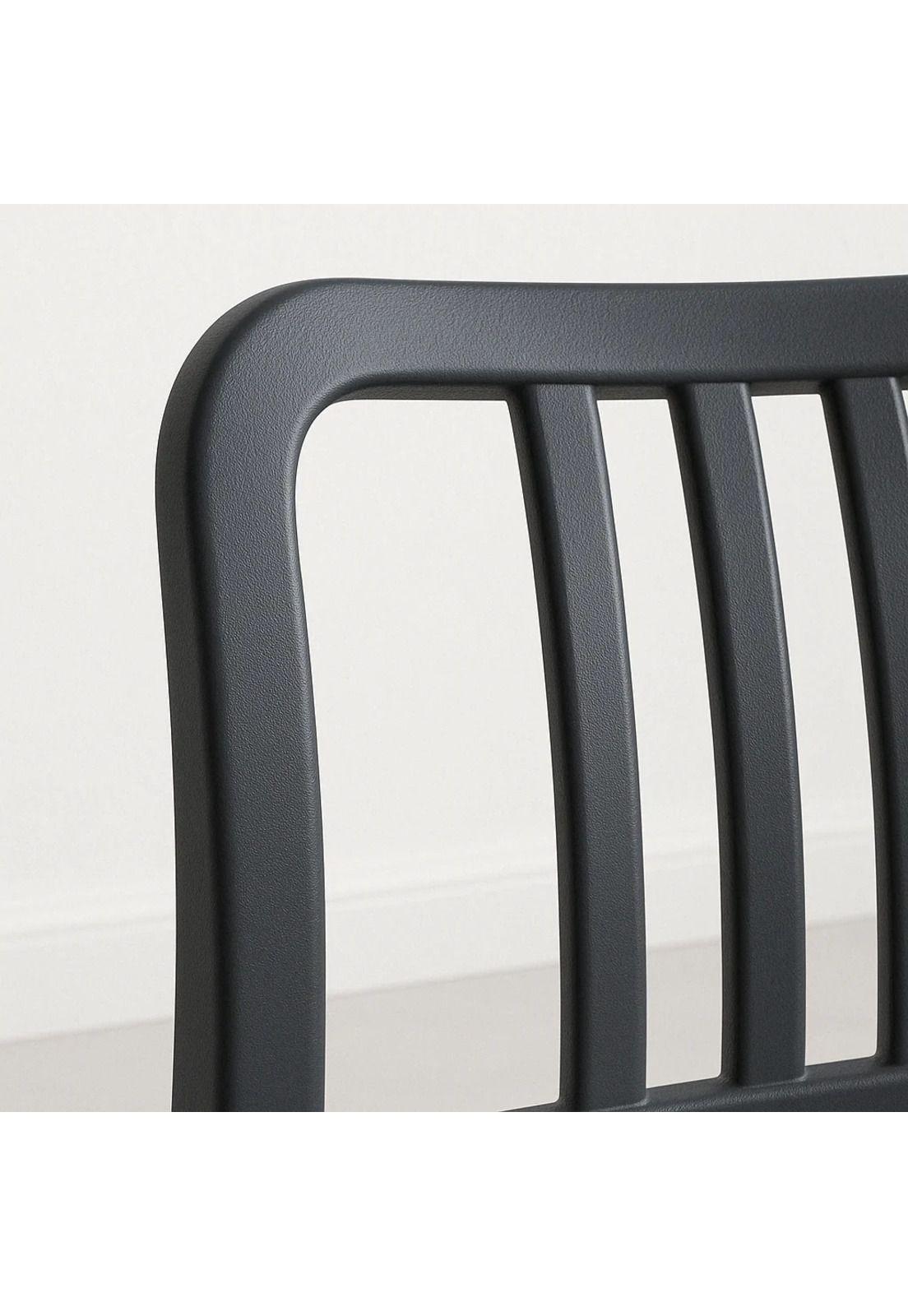 Silla de Comedor Restaurant o Terraza Alto Tráfico Navy - Negra-5