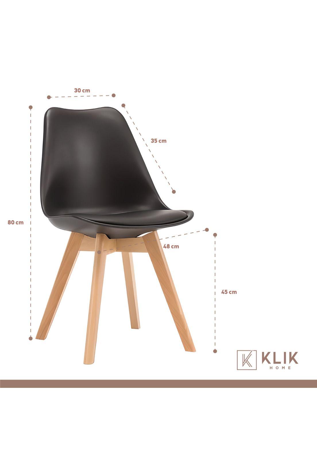 Comedor Mesa Eames Vidrio 100 cm + 4 Sillas Tulip Negras-5