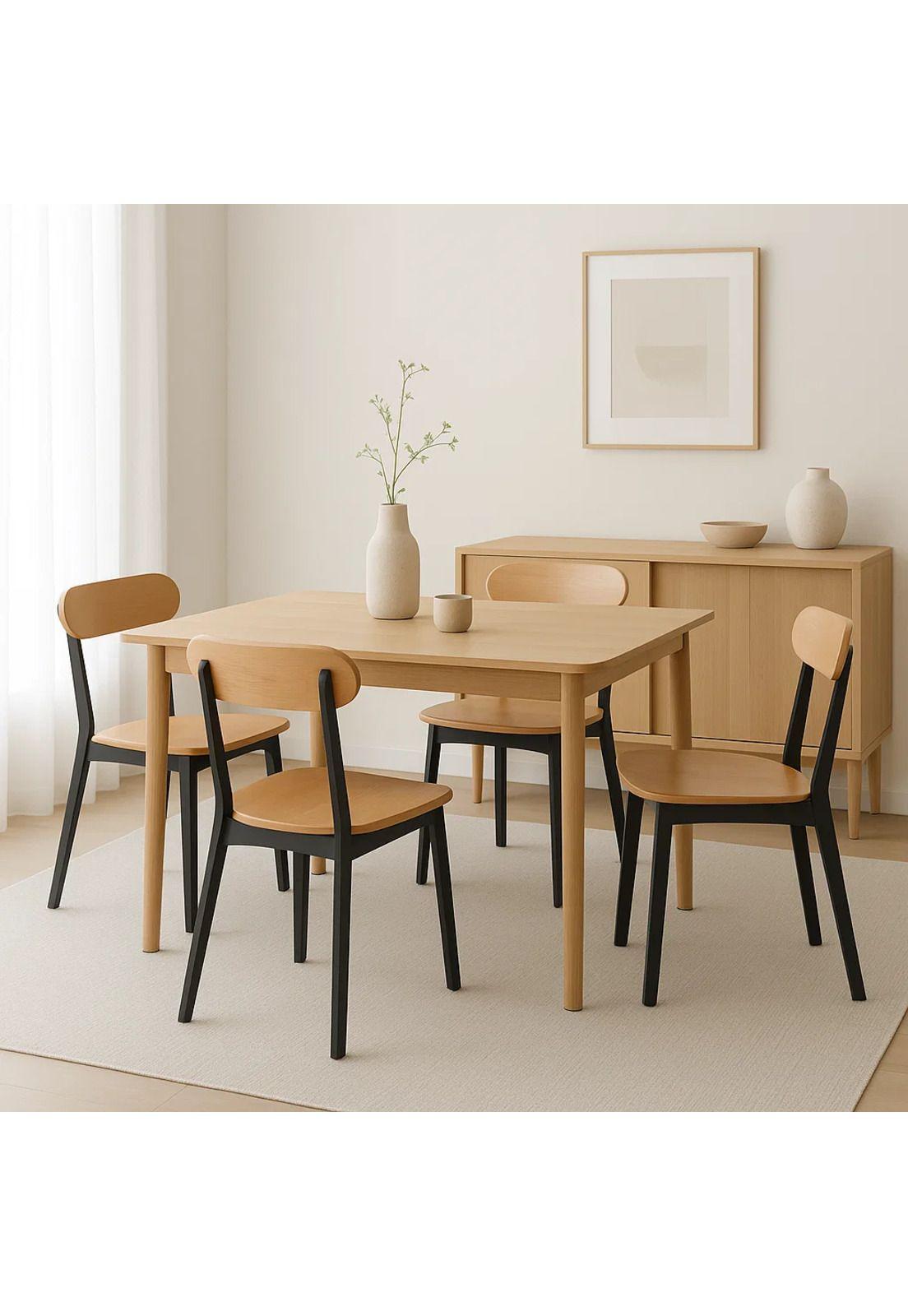 Silla Fresno de Madera - Negra-2