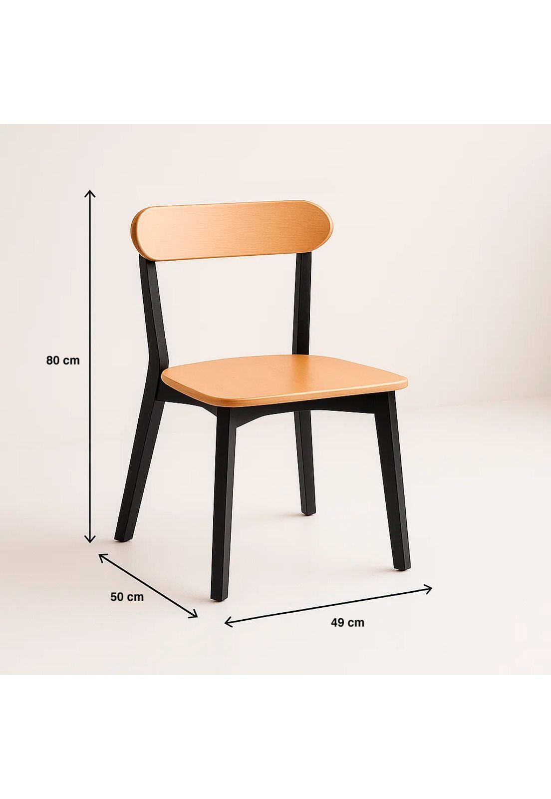 Silla Fresno de Madera - Negra-3