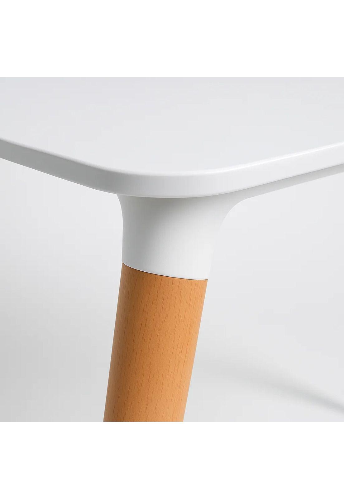 Mesa Cuadrada de Comedor Eames 80x80cm - Blanca-5