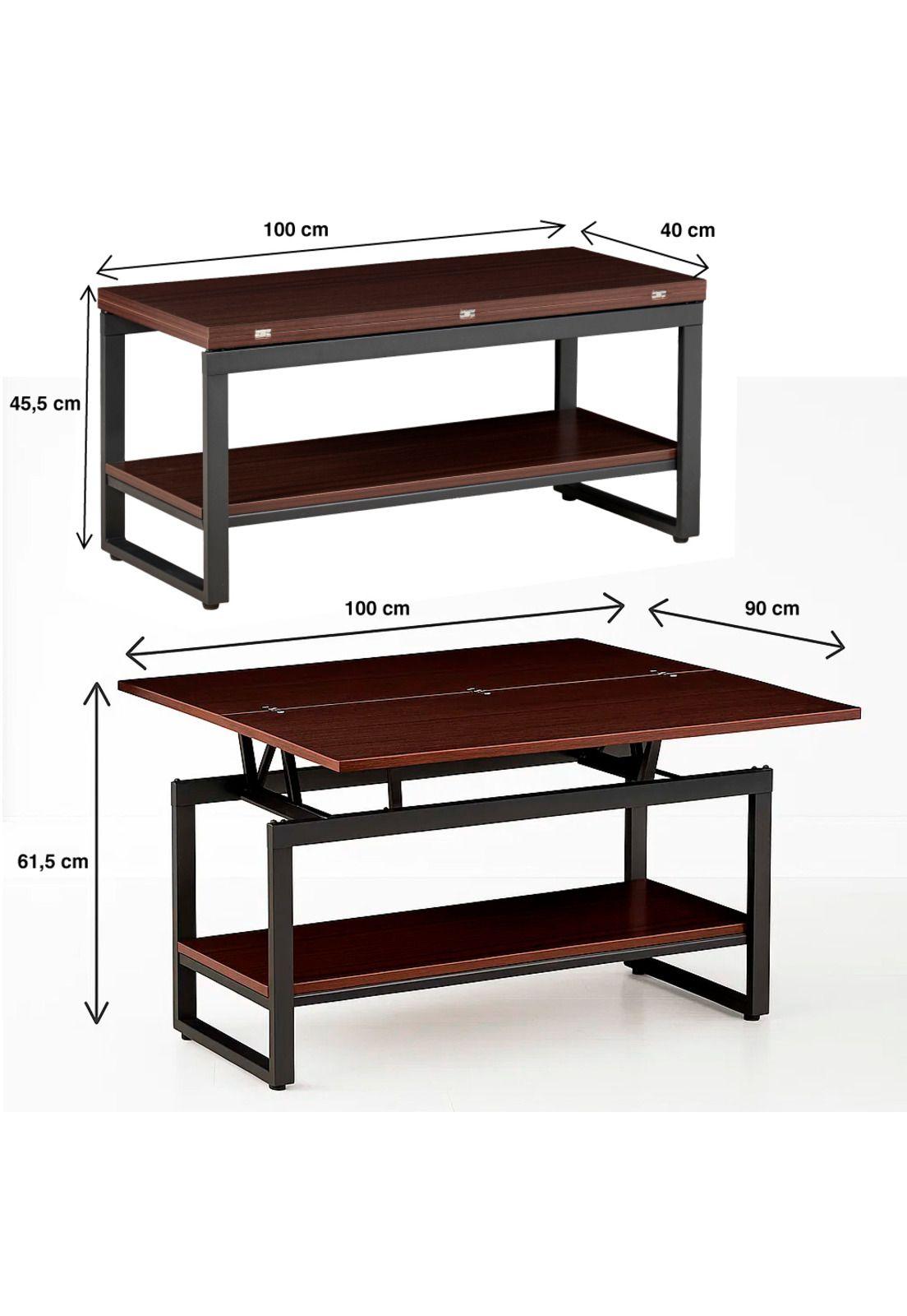 Mesa de Centro Sombra Expandible - Walnut-3