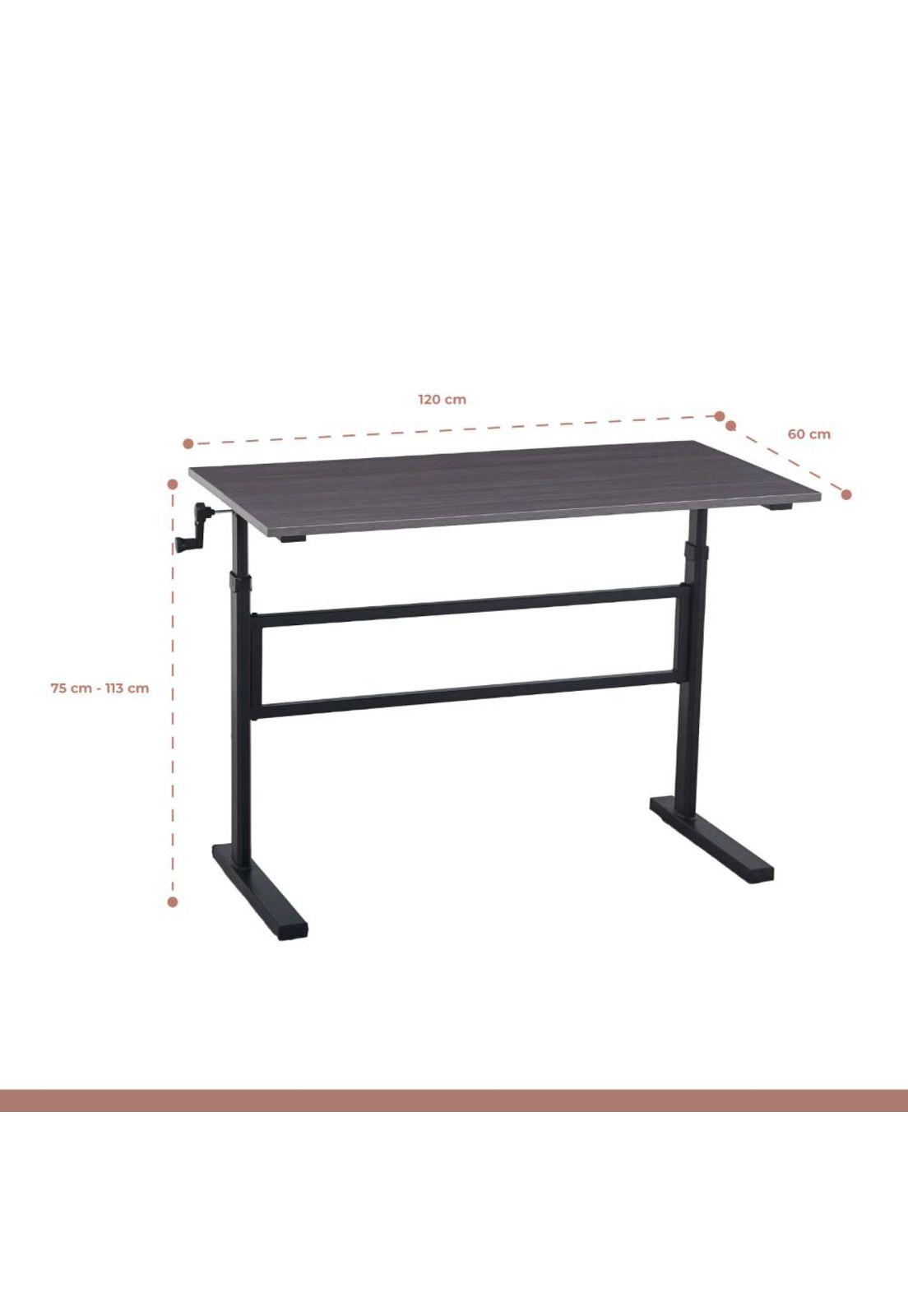 Escritorio de trabajo con altura regulable standing desk - Gris-3