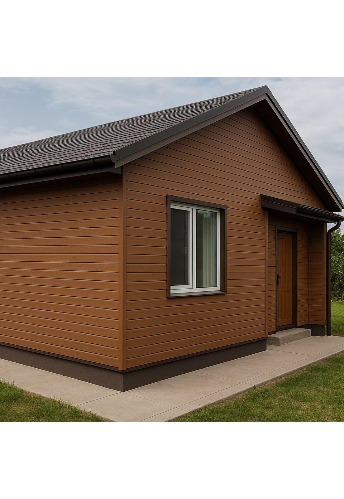 Pack de 5 Revestimientos Siding WPC exterior Color Madera-2