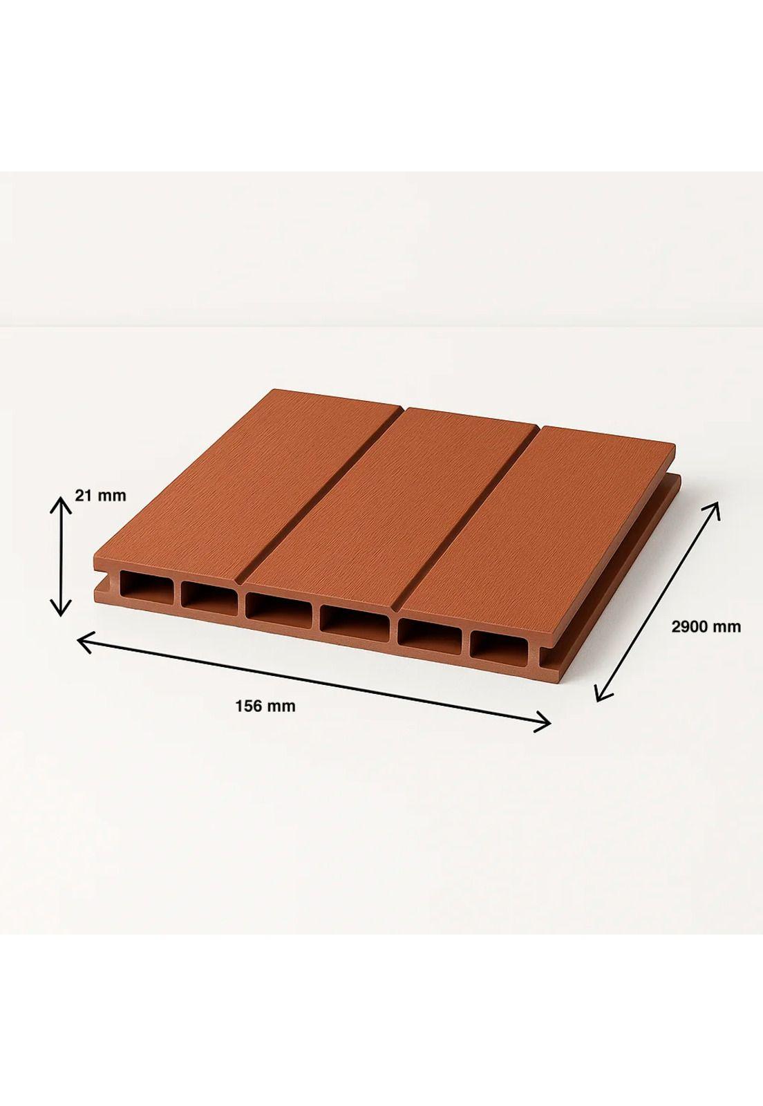 Pack de 5 Revestimientos Siding WPC exterior Color Madera-3