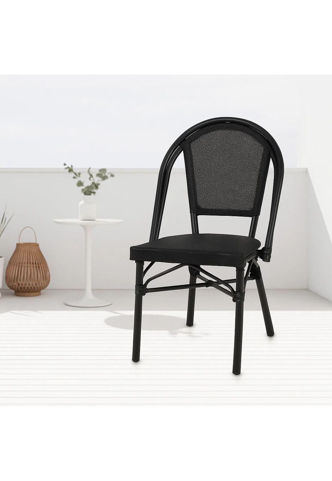 Silla Bistro Parisina Textileno - Negro-8