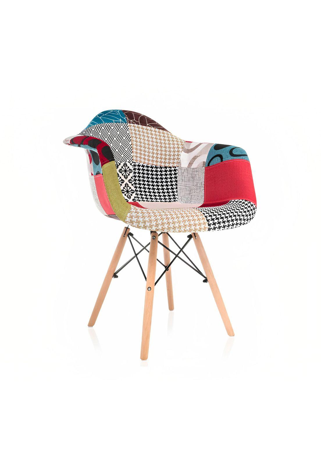 Butaca Sitial Eames Patchwork - Tradicional-0