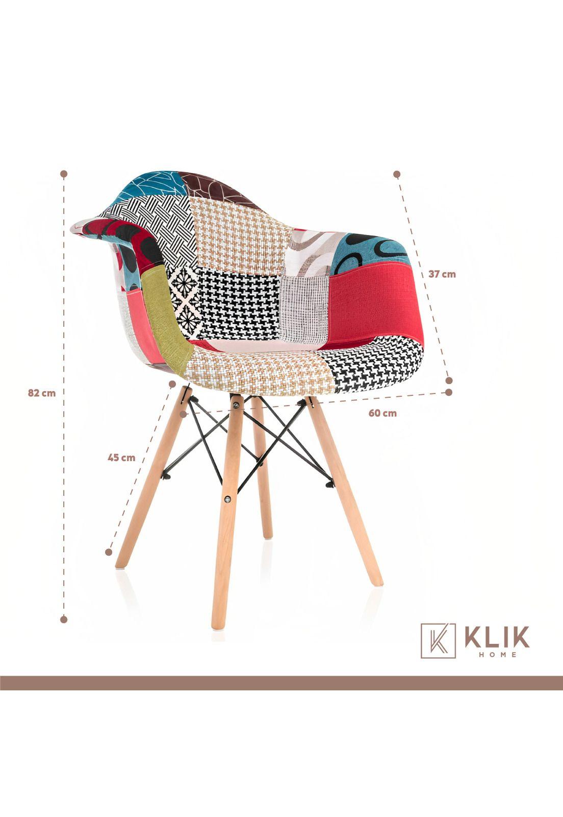 Butaca Sitial Eames Patchwork - Tradicional-3
