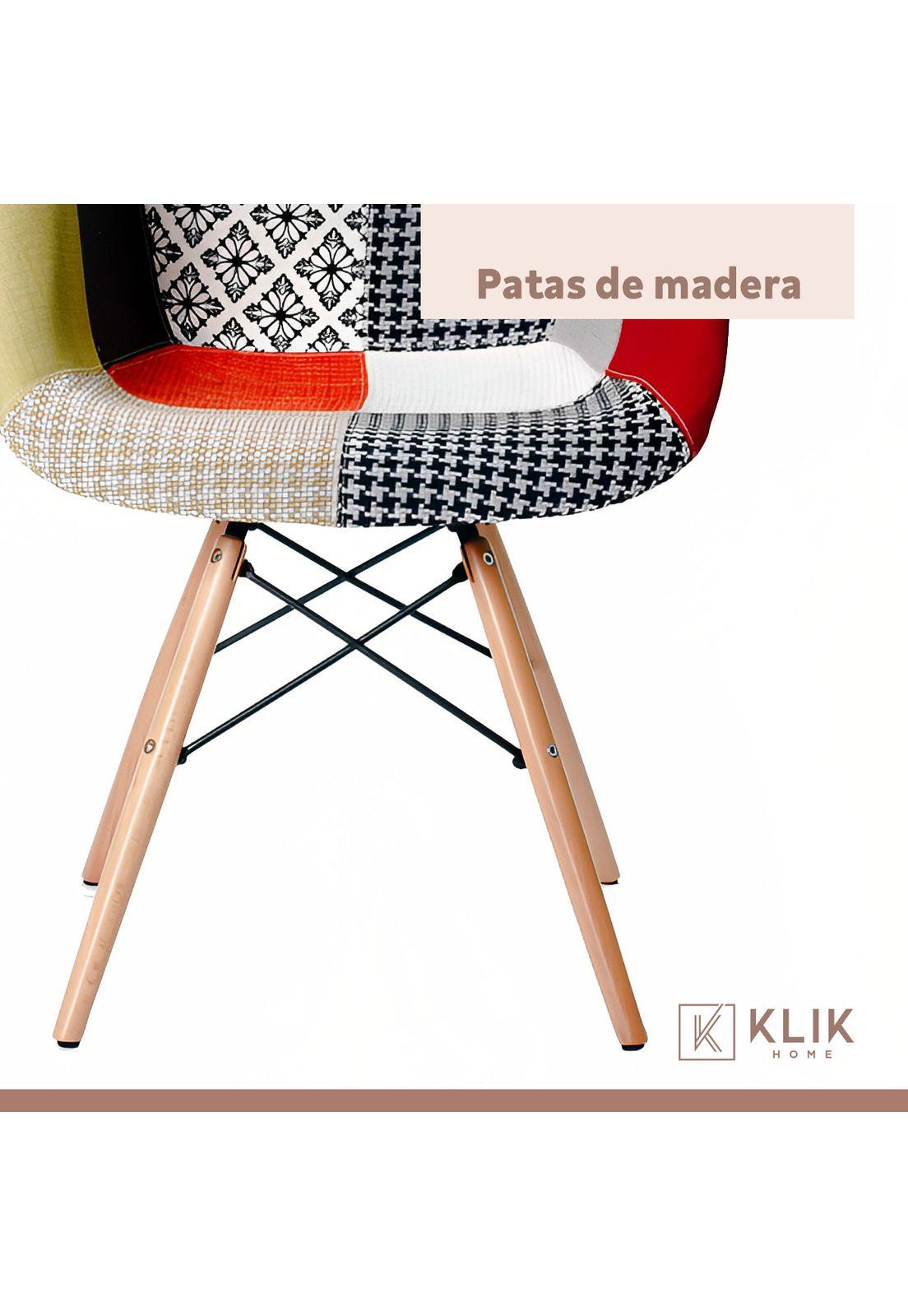 Butaca Sitial Eames Patchwork - Tradicional-5