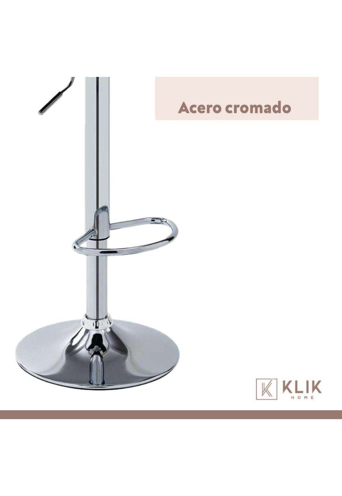 Taburete Piso de Bar Ajustable Simply - Negro-6