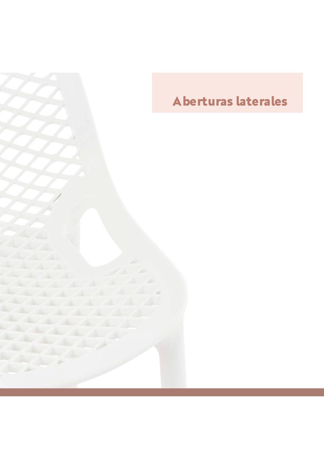 Pack de 4 Taburetes Piso de Bar Terraza Exterior Air Berlín-5