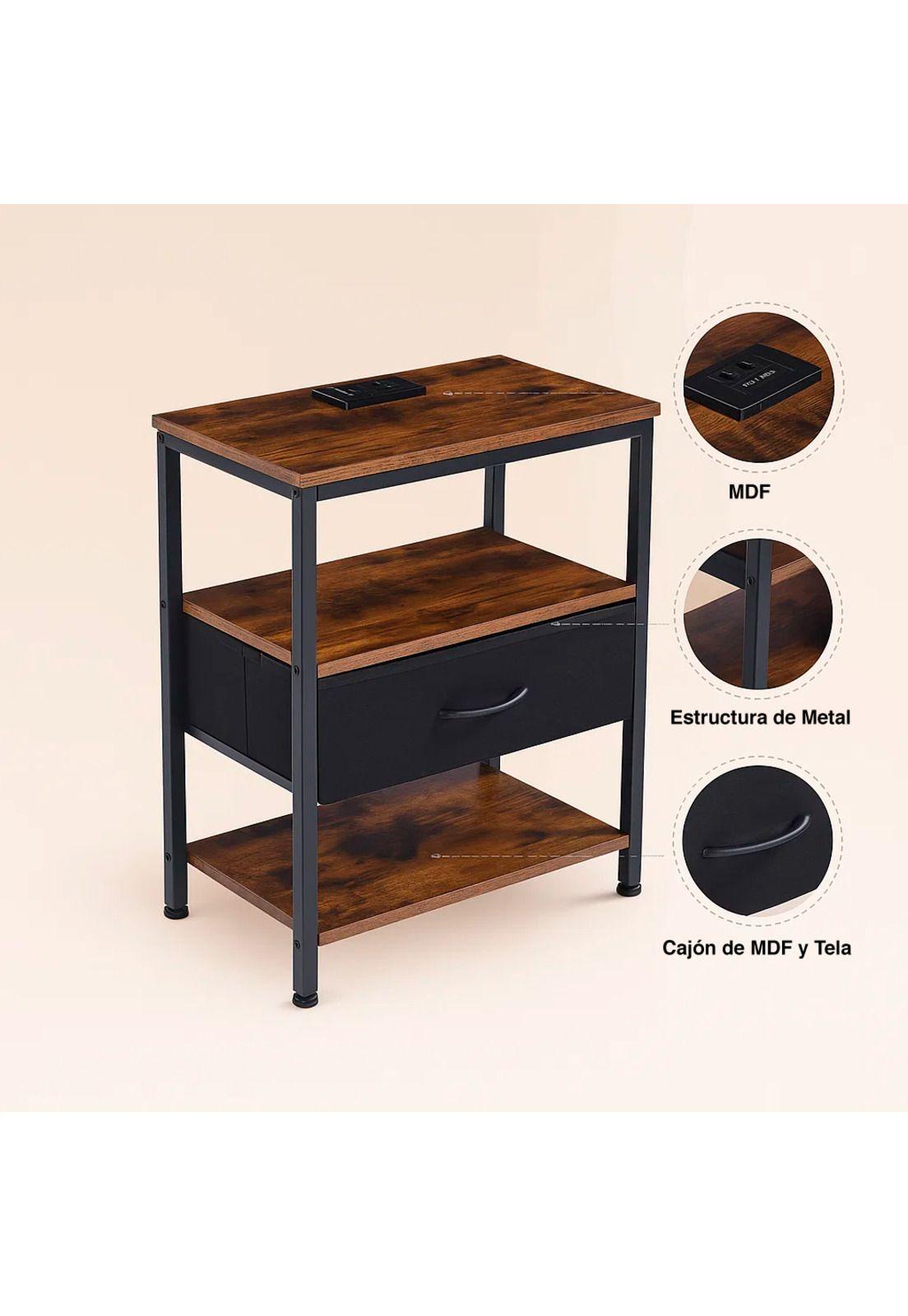 Velador Estilo Indusctrial Blackwood-4