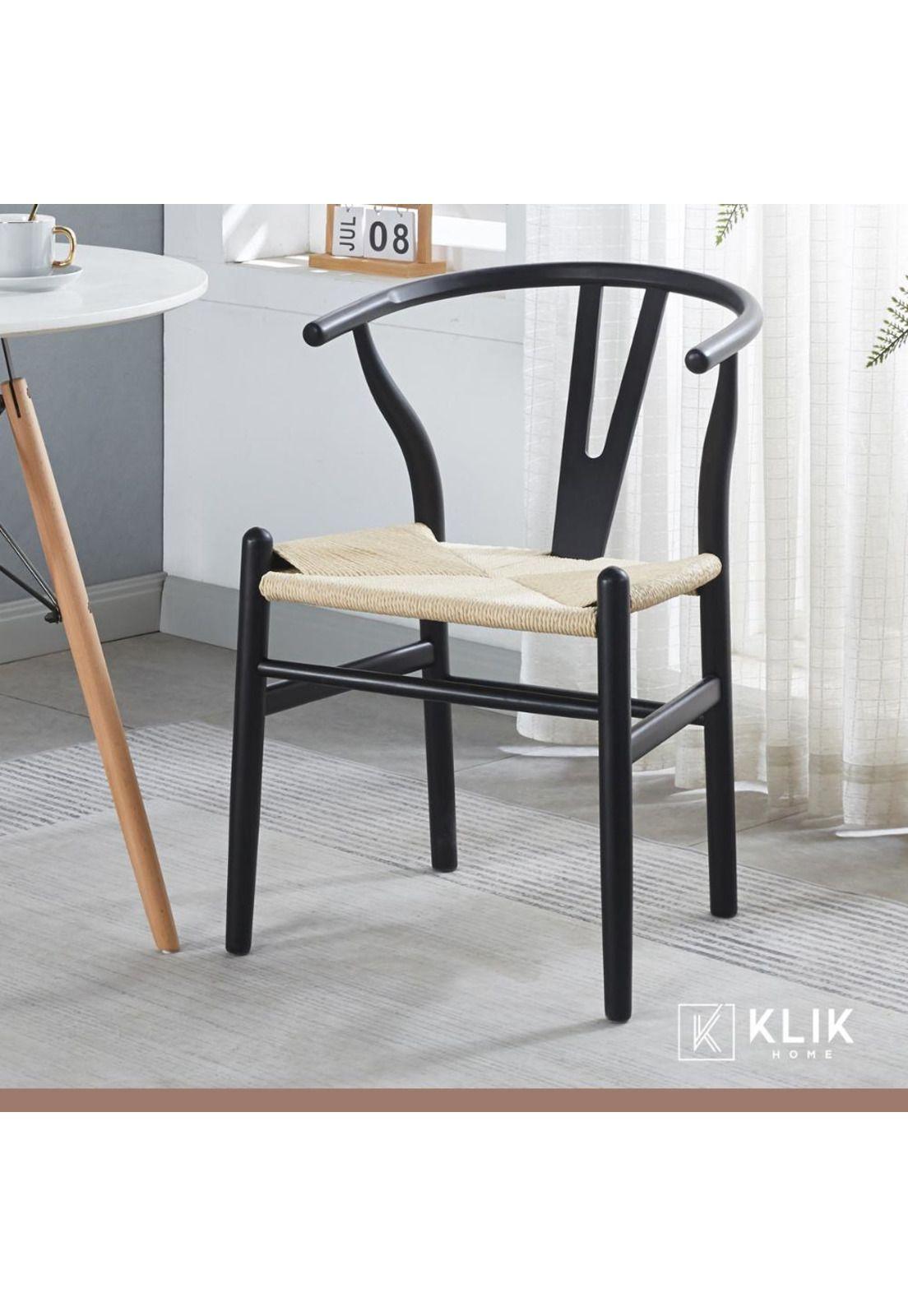 Pack 2 Sillas Wishbone Madera - Negra-7