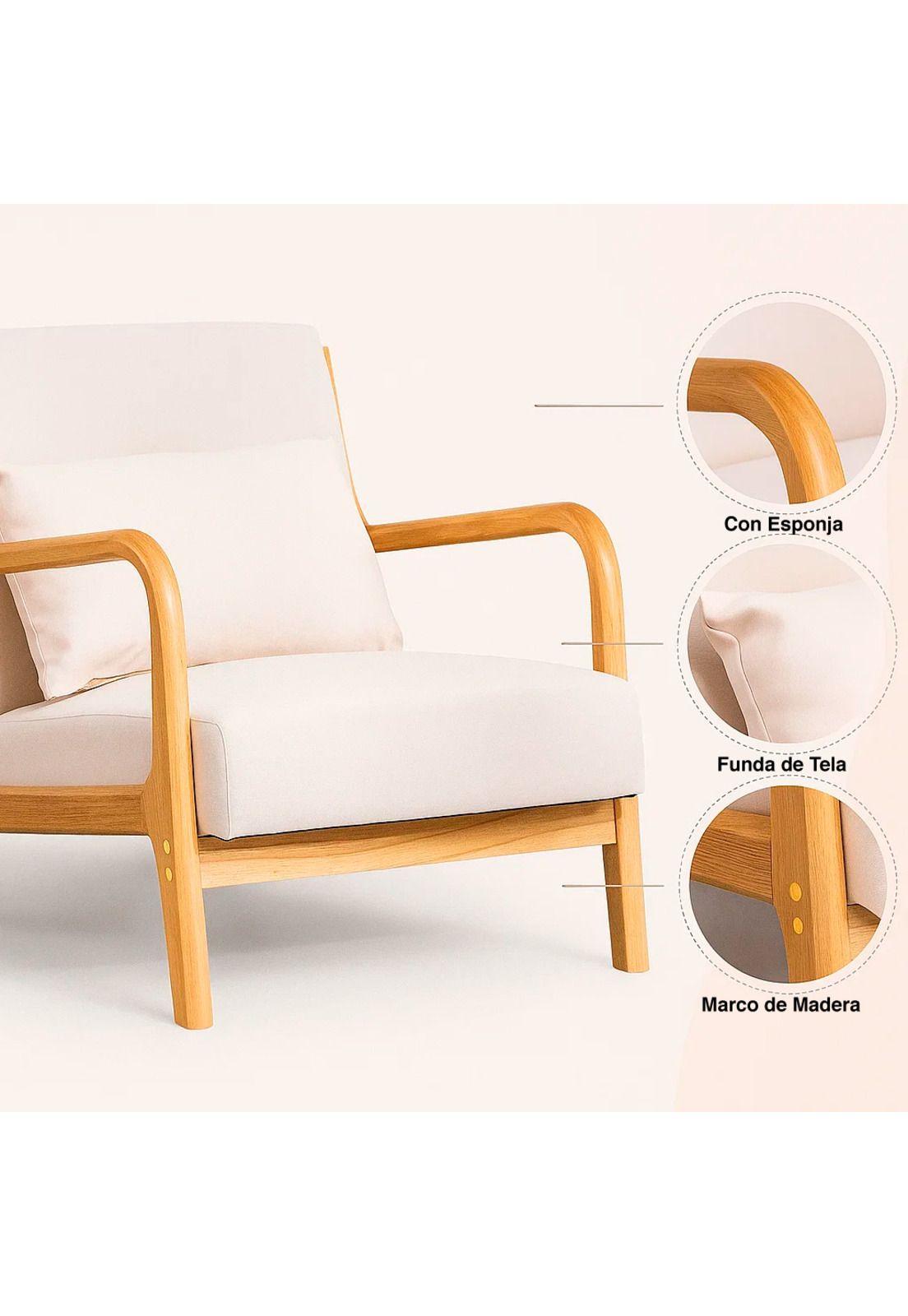 Sillón Lounge Askja - Beige-4