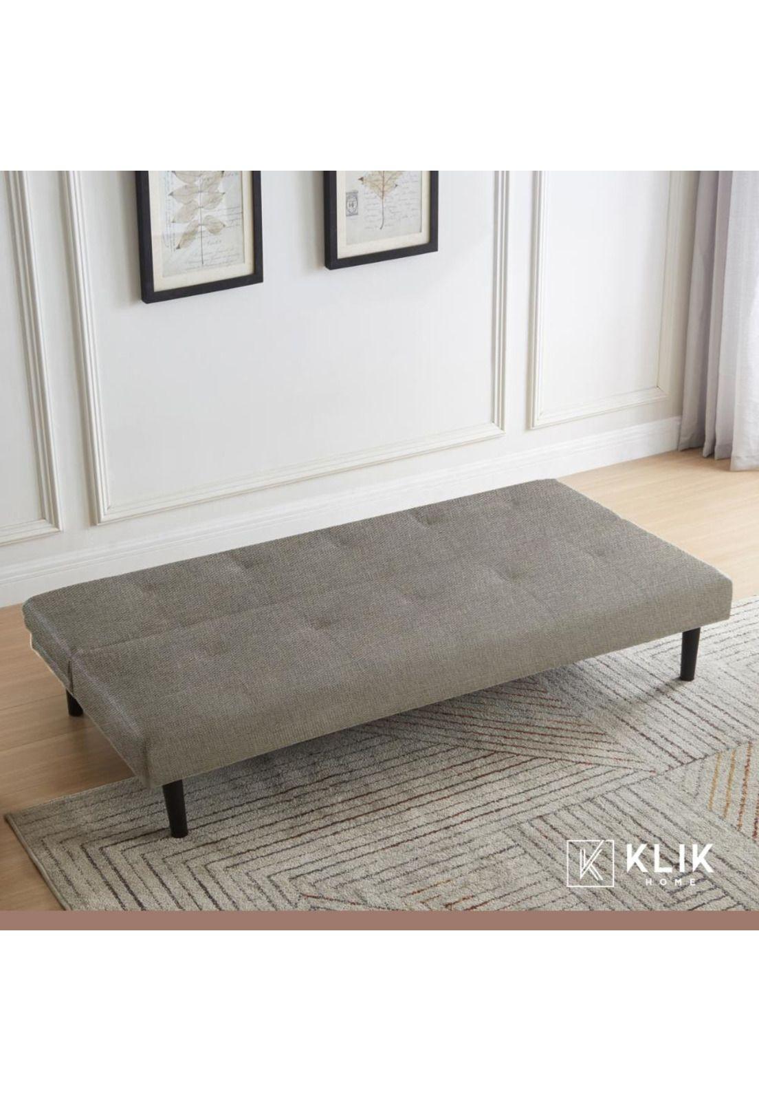 Futón Sofá Cama 2 cuerpos Sofía - Lino Gris-7