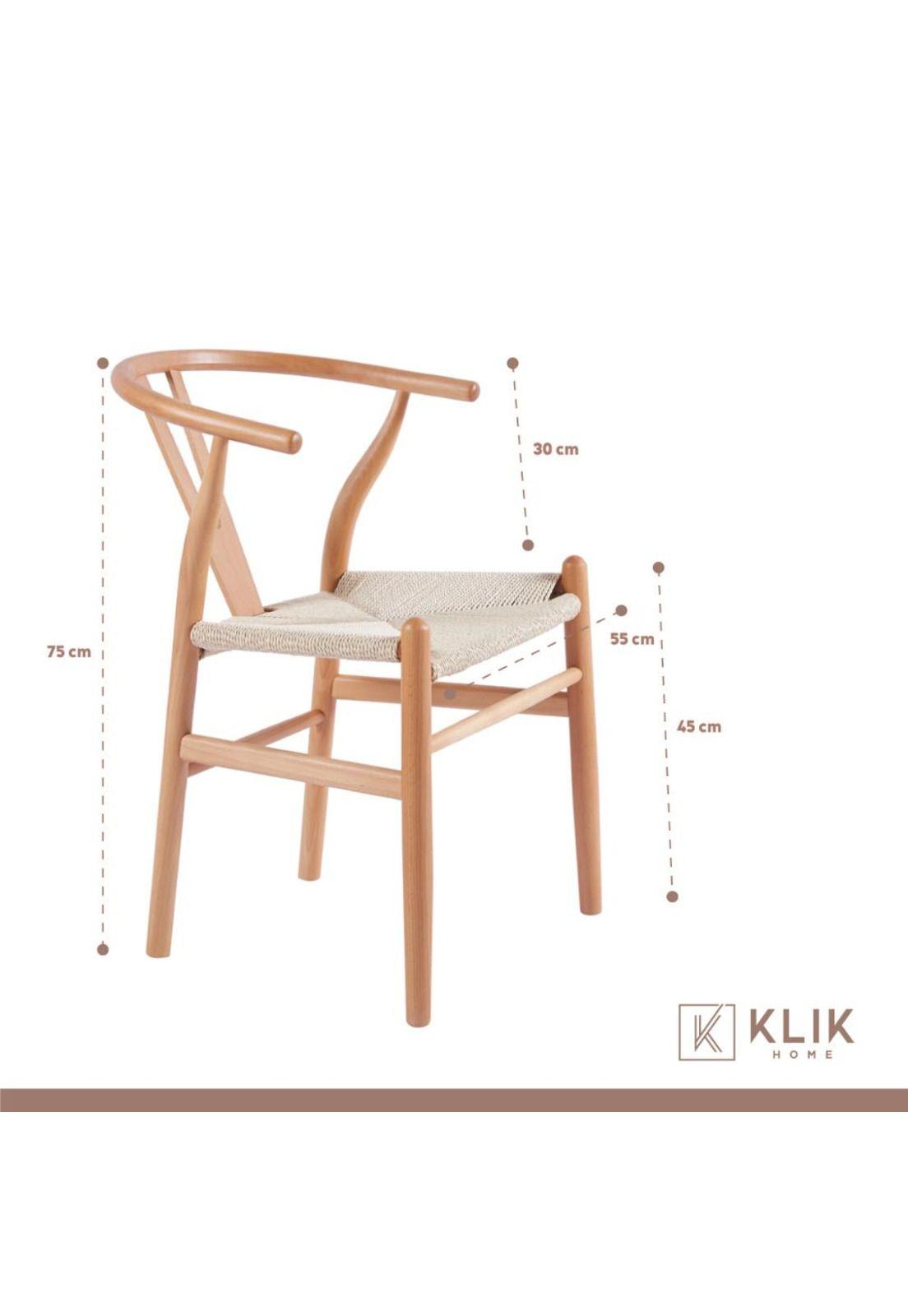Pack 2 Sillas Wishbone Madera - Natural-3