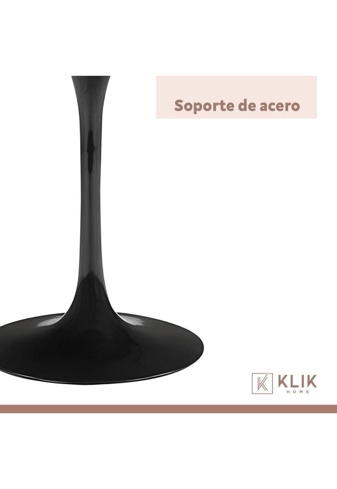 Comedor Tulip Negro 80cm - 4 Sillas tulip negras-6