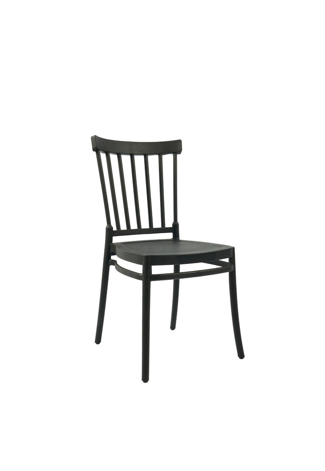Silla Windsor Polipropileno - Negra-0