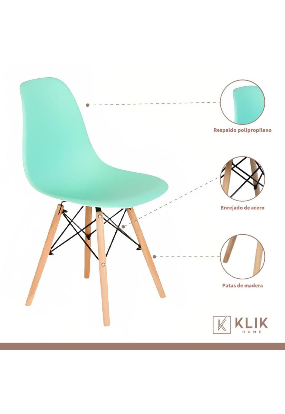 Pack de 4 Sillas Eames Menta-2