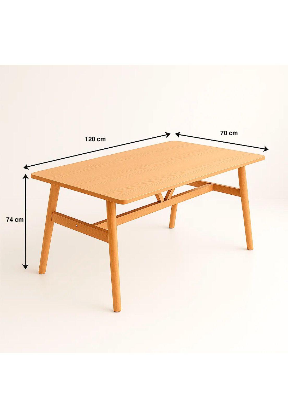 Mesa de comedor o cocina madera 120x70-3
