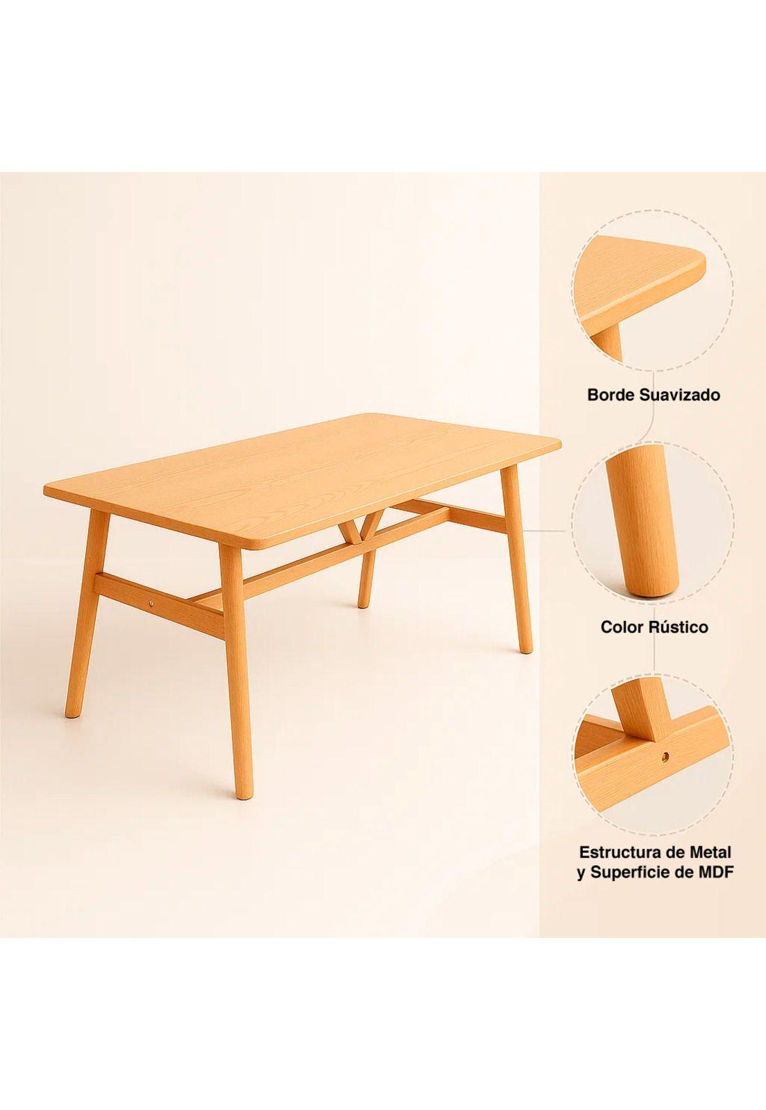 Mesa de comedor o cocina madera 120x70-4