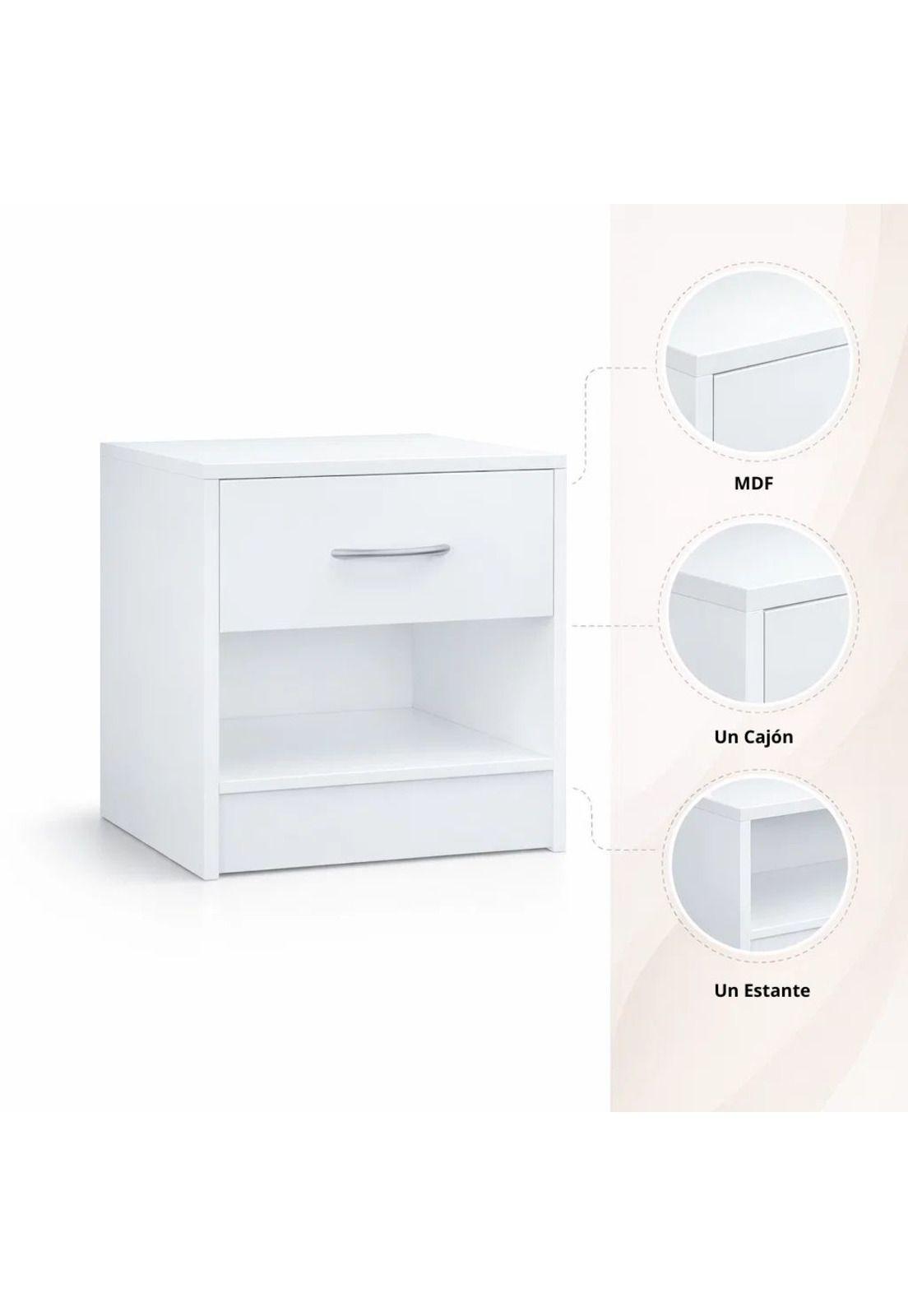 Velador KLAKU 39x41 - Blanco-4