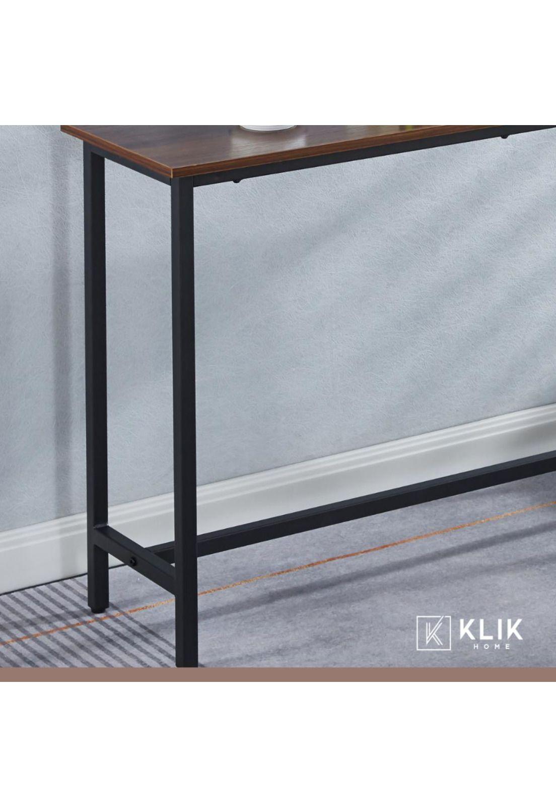 Mesa de Arrimo o Bar Alta Rustik - Madera Oscura Walnut-7
