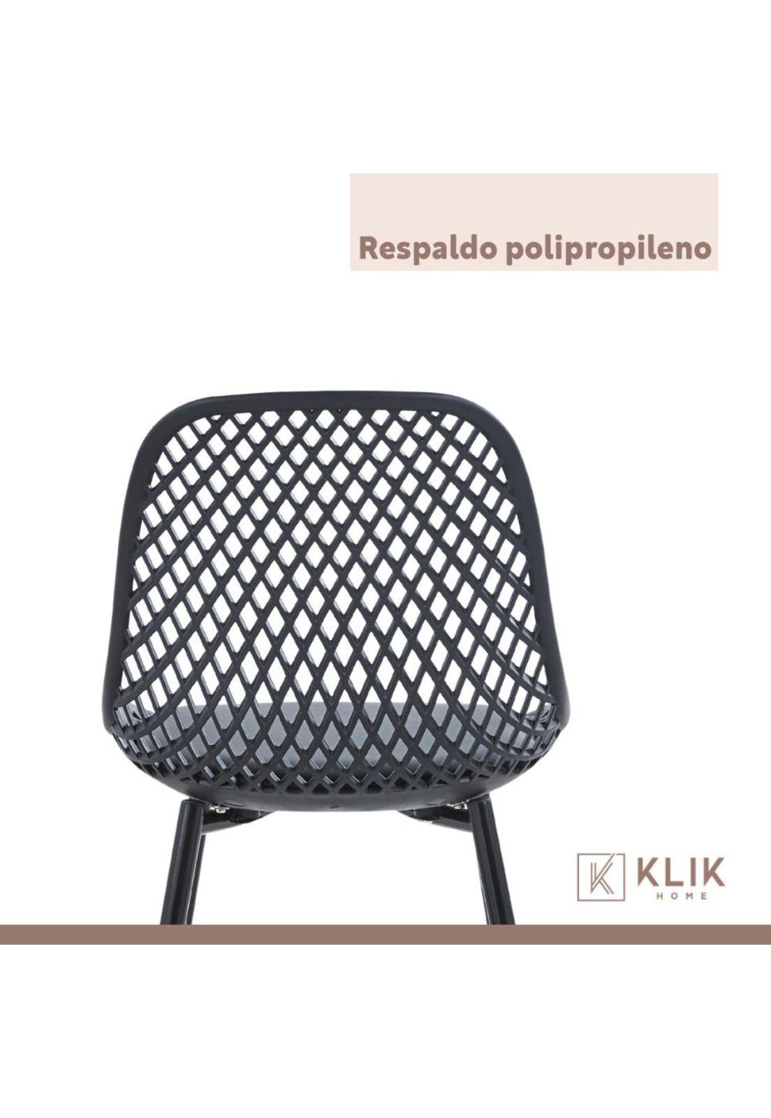 Pack de 4 Sillas Europa Acolchadas - Negras-4