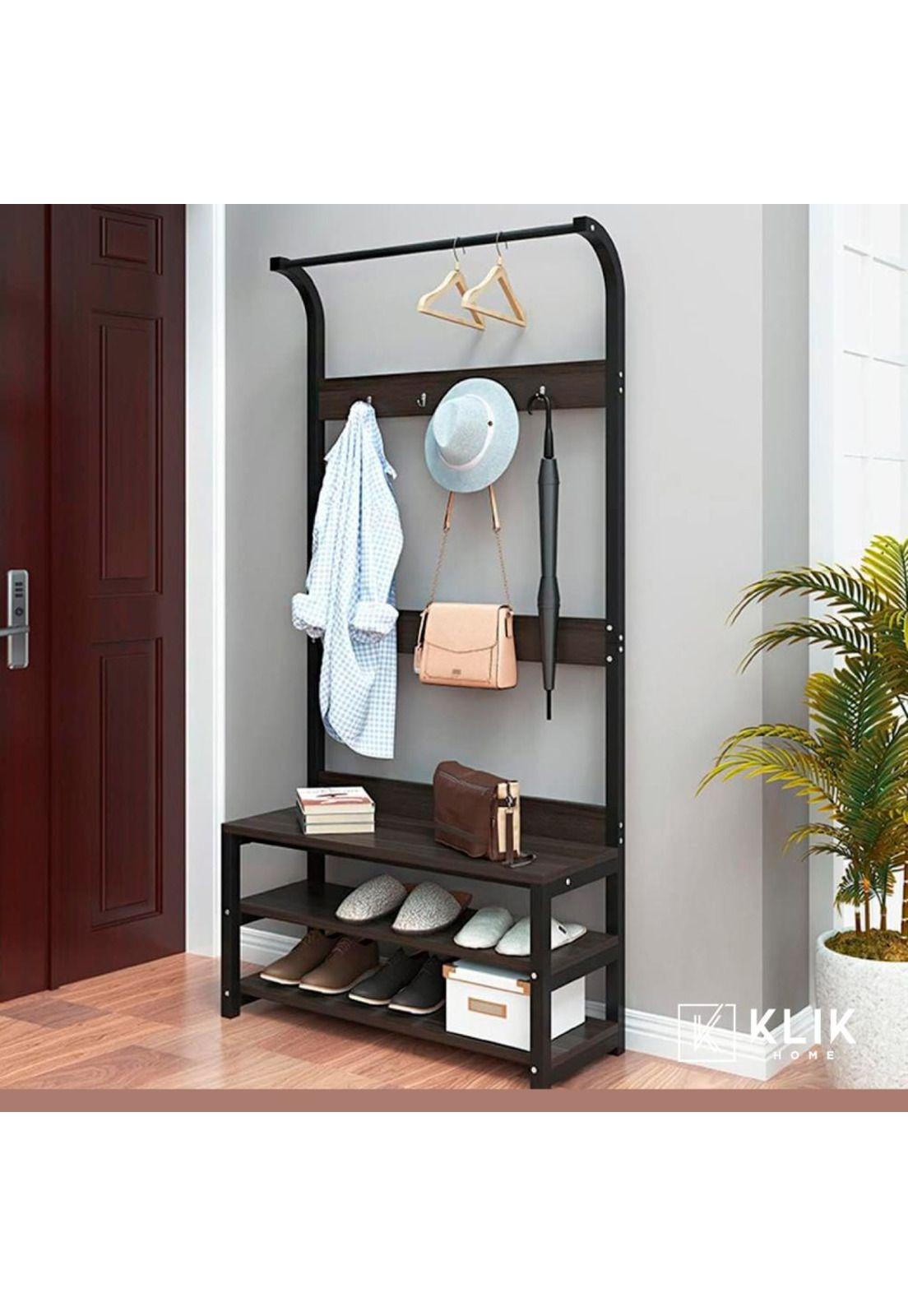 Mueble Organizador Perchero Colgador y Zapatero-1