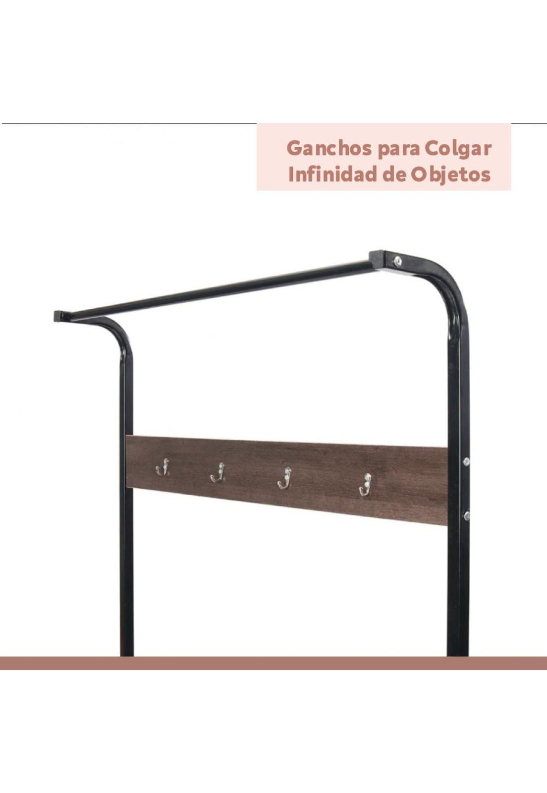 Mueble Organizador Perchero Colgador y Zapatero-4