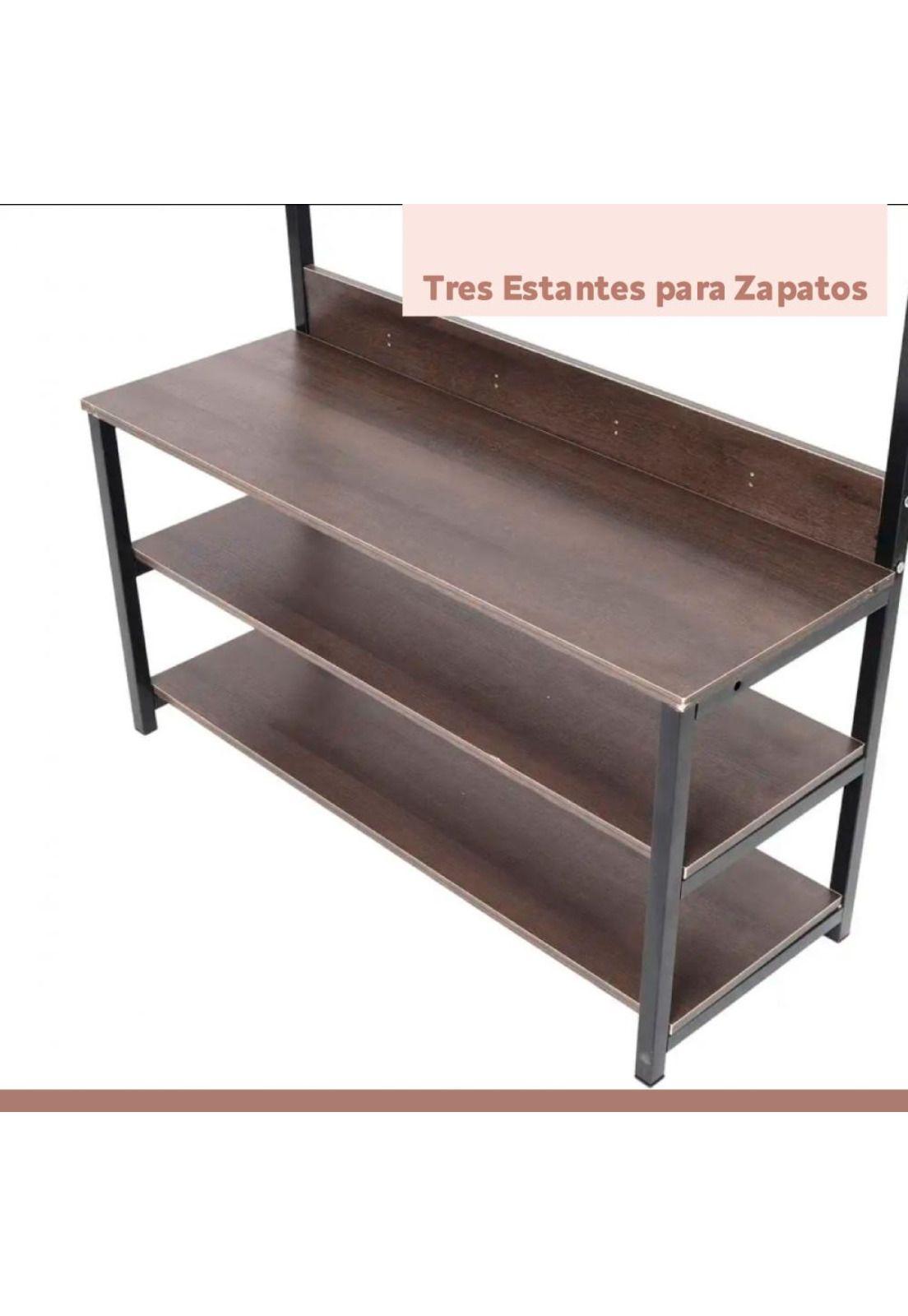 Mueble Organizador Perchero Colgador y Zapatero-6