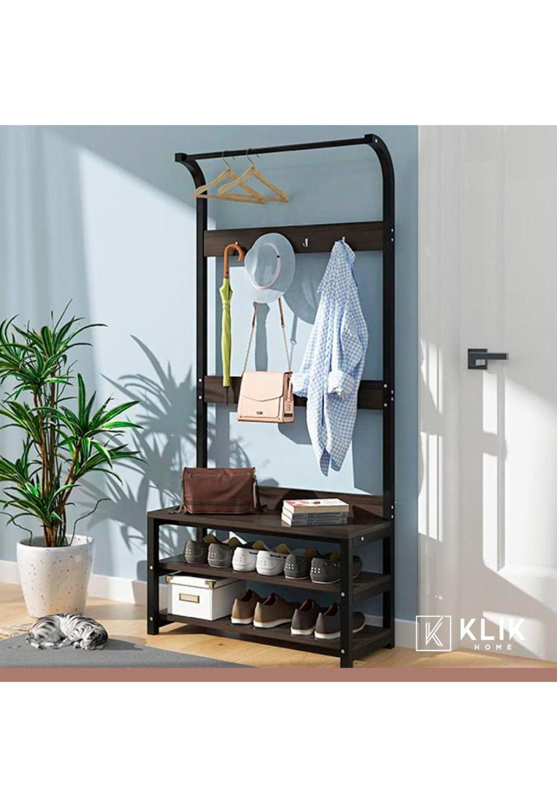 Mueble Organizador Perchero Colgador y Zapatero-7