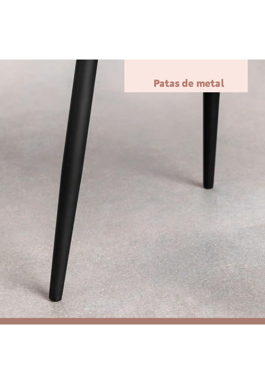 Pack de 4 Sillas Spoon Ecocuero vintage café oscuro-6