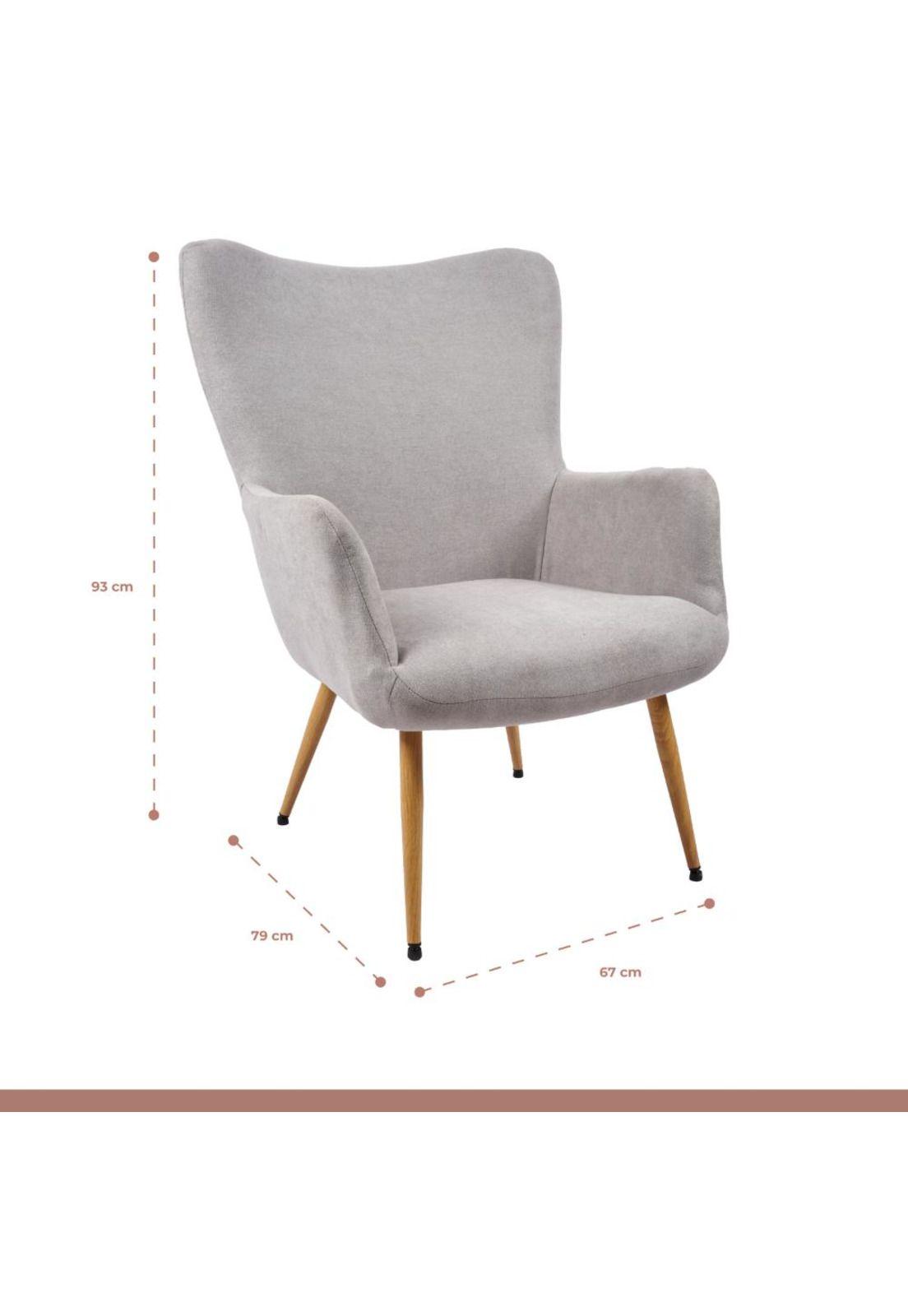 Poltrona Fabric Tipo Radar - Gris-3