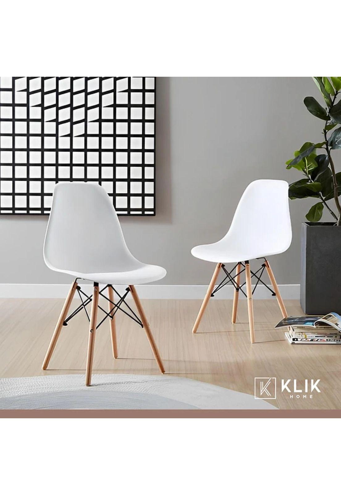 Comedor Mesa Eames Cuadrada Blanca + 4 Sillas Eames Blancas-7